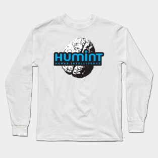 HUMINT Human Intelligence Not AI Long Sleeve T-Shirt